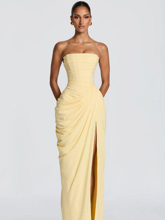 Monroe Draped Column Dress